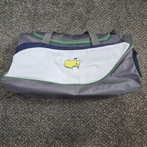 Masters Tournament Golf Duffel Bag Navy Gray Travel Gym Augusta National Logo